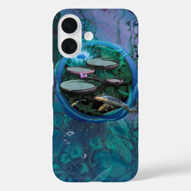 Funda iPhone 16 Koi Fish "NACIDO DE DRAGONFLY" (Reverso )