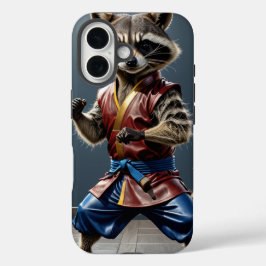 Funda iPhone 16 Kung fu Raccoon
