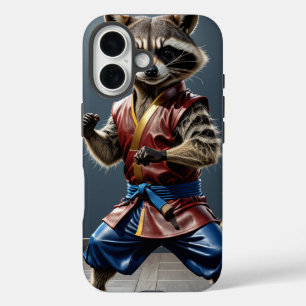Funda iPhone 16 Kung fu Raccoon