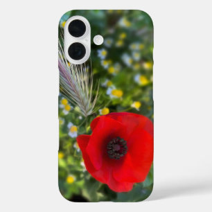 Funda iPhone 16 La amapola roja