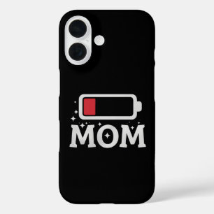 Funda iPhone 16 La batería de mamá está muy cansada y es divertido