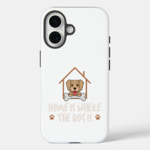Funda iPhone 16 La casa es donde está el perro