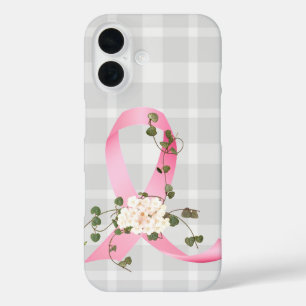 Funda iPhone 16 La cinta rosa con hiedra en la plancha