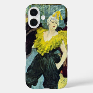 Funda iPhone 16 La Clownesse (Payaso) Cha-U-Kao por Toulouse Lautr