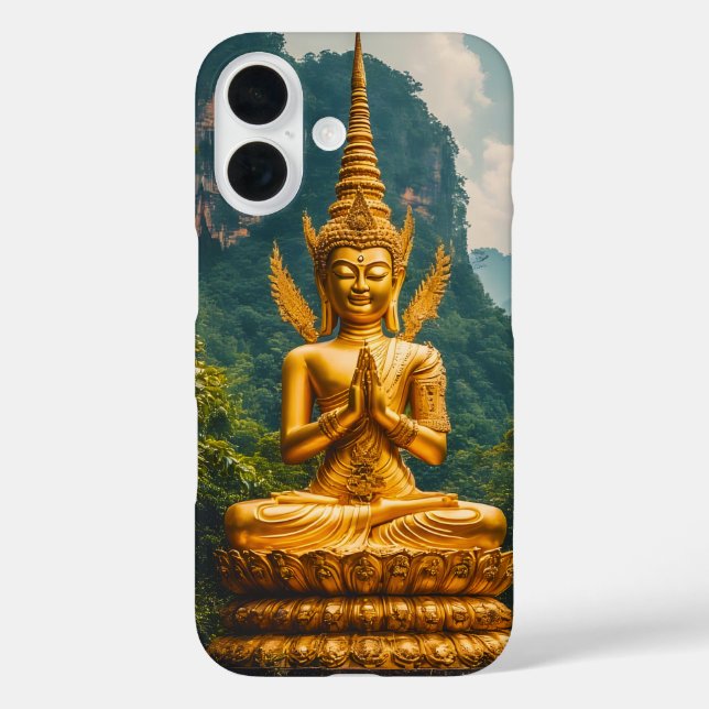 Funda iPhone 16 La Devata en Luz Dorada (Reverso )