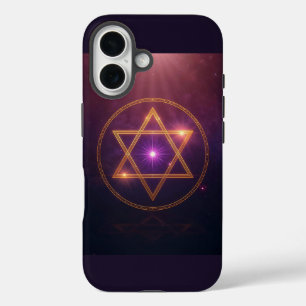 Funda iPhone 16 La Estrella Cósmica de Equilibrio Iluminado