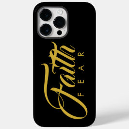 Funda iPhone 16 La fe sobre el miedo el oro y el negro