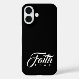 Funda iPhone 16 La fe sobre el miedo negro