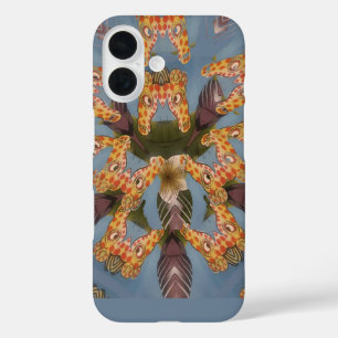 Funda iPhone 16 La jirafa de Kaleidoscope Mandala: Resumen de arte