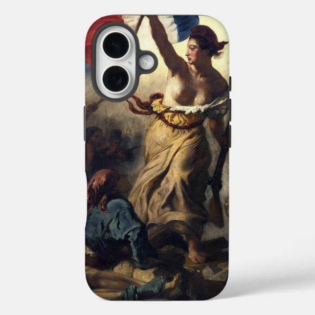 Funda iPhone 16 La libertad como líder del pueblo (Reverso )