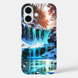 Funda iPhone 16 La magia de las cataratas de invierno