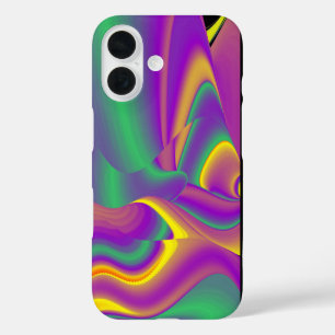 Funda iPhone 16 La magia de los colores abstracta el arte pluviomé