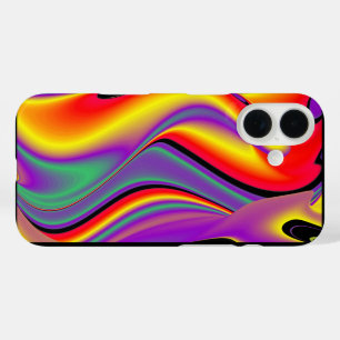 Funda iPhone 16 La magia de los colores abstracta el arte pluviomé