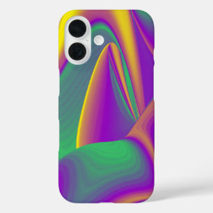 Funda iPhone 16 La magia de los colores abstracta el arte pluviomé
