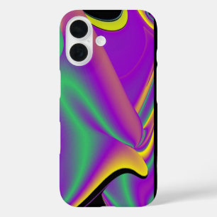 Funda iPhone 16 La magia de los colores abstracta el arte pluviomé