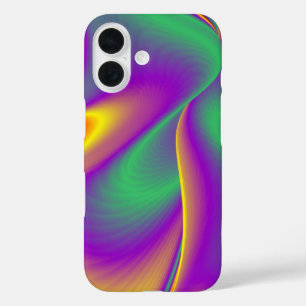 Funda iPhone 16 La magia de los colores abstracta el arte pluviomé