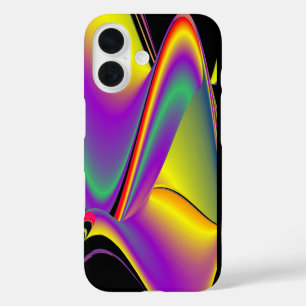 Funda iPhone 16 La magia de los colores abstracta el arte pluviomé