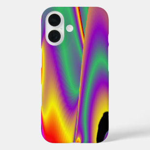 Funda iPhone 16 La magia de los colores abstracta el arte pluviomé