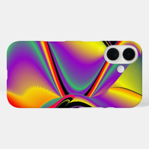 Funda iPhone 16 La magia de los colores abstracta el arte pluviomé