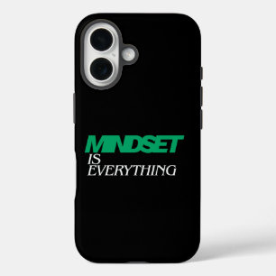 Funda iPhone 16 La mentalidad lo es todo, Inspirador, Motivacional