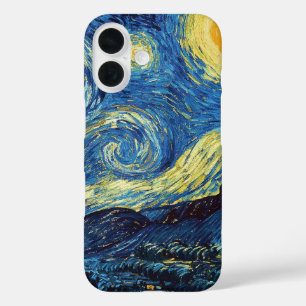 Funda iPhone 16 La noche estrellada de Vincent Van Gogh