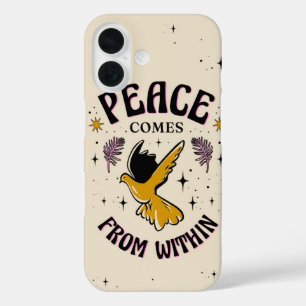 Funda iPhone 16 La paz viene desde adentro - Minimalista calma int