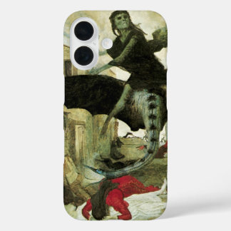 Funda iPhone 16 La Peste de Arnold Bocklin, Simbolismo Vintage