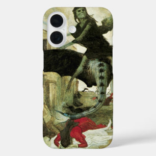 Funda iPhone 16 La plaga de Arnold Bocklin, simbolismo vintage