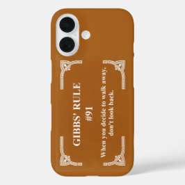 Funda iPhone 16 la regla 91 de Gibbs