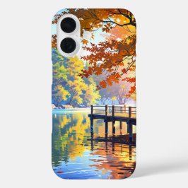 Funda iPhone 16 La serenidad de la Lakeside Otoño