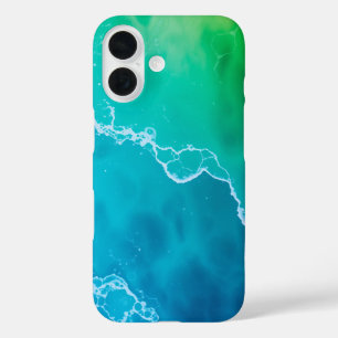 Funda iPhone 16 La serenidad oceánica: Una capa marina calmante