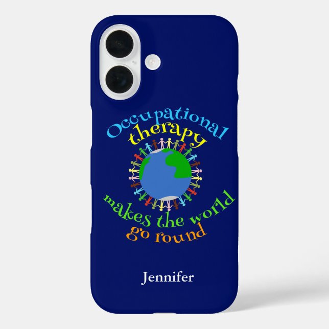 Funda iPhone 16 La terapia ocupacional hace que el mundo gire (Reverso )