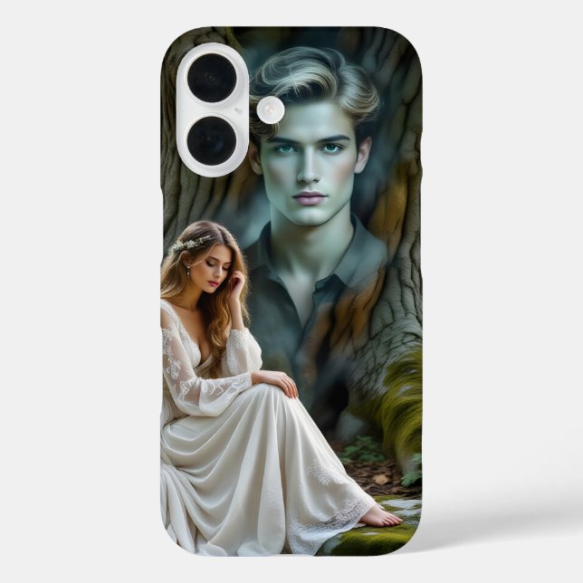 Funda iPhone 16 La tranquila anhelo del amor (Reverso )