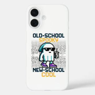 Funda iPhone 16 La vieja escuela, fantasmal, la nueva escuela de G