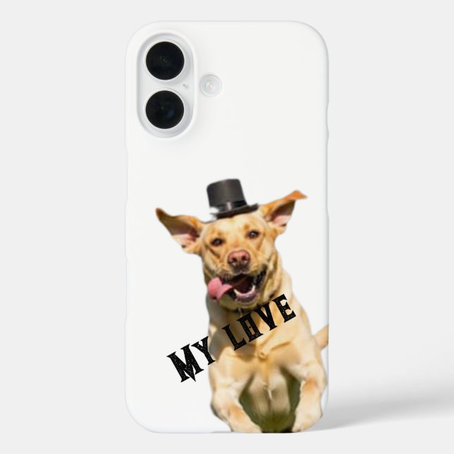 Funda iPhone 16 Labrador Retriever case phone  (Reverso )