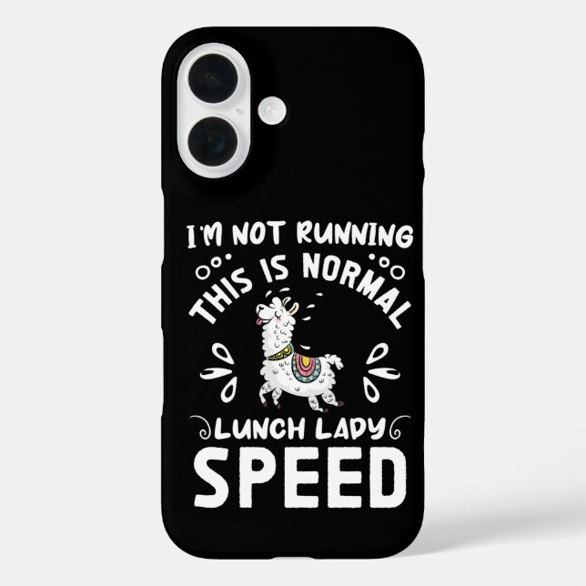 Funda iPhone 16 Ladrón normal de la velocidad del almuerzo diverti (Reverso )