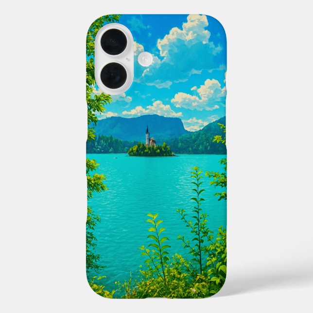 Funda iPhone 16 Lago Bled (Reverso )