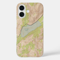 Lago Tenaya, Mapa Topográfico Yosemite