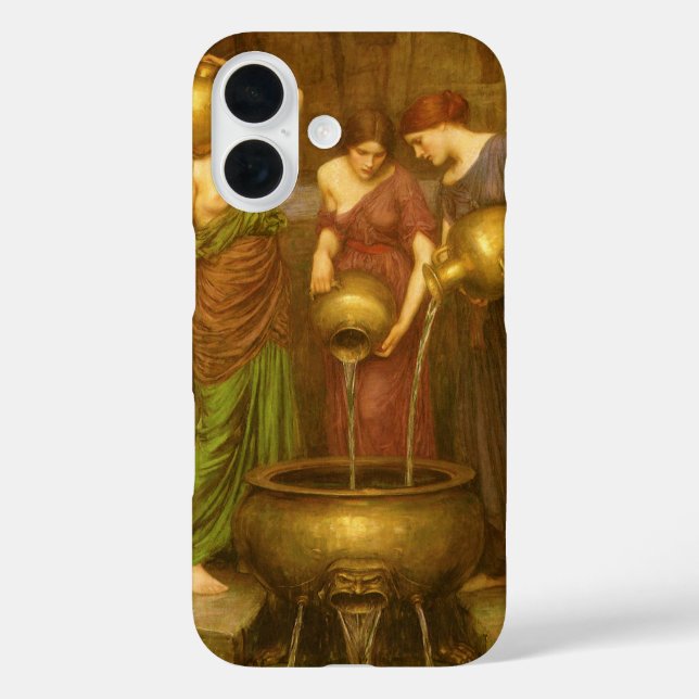 Funda iPhone 16 Las Danaides por John William Waterhouse (Reverso )