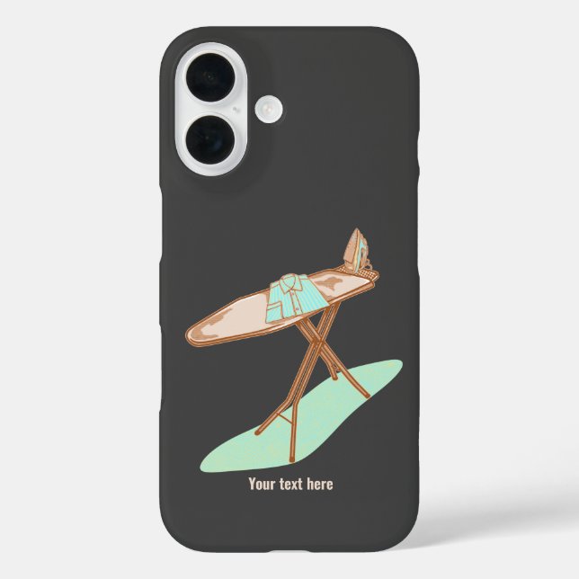 Funda iPhone 16 Las tareas domésticas relacionadas con la plancha  (Reverso )