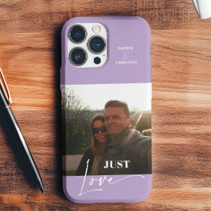 Funda iPhone 16 Lavanda colorida con fotos modernas