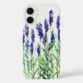 Funda iPhone 16 Lavanda pintada con acuarelas