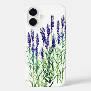 Funda iPhone 16 Lavanda pintada con acuarelas