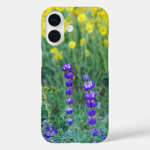 Funda iPhone 16 Lavanda y girasol amarillo