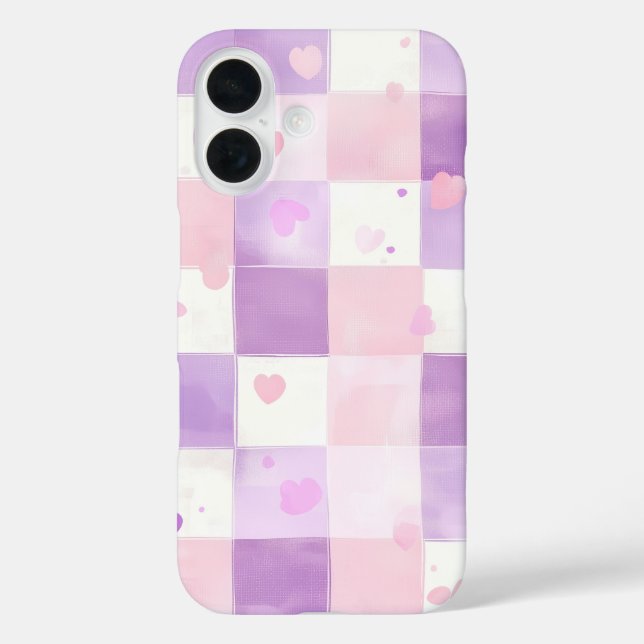Funda iPhone 16 Lavender Quilt (Reverso )