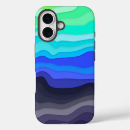 Funda iPhone 16 Layered Waves iPhone Case | Dark Galaxy