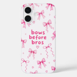 Funda iPhone 16 Lazos Divertidos Antes de Hermanos Regalo de Cinta