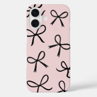 Lazos Pequeños Negros Lindos de Moda Rosa