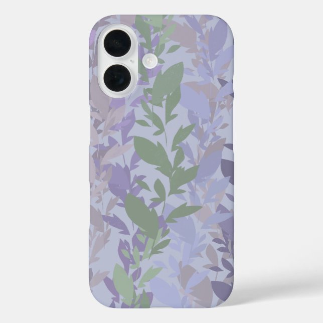 Funda iPhone 16 Leafy Creeping Vine Drawing Pattern With Pastels (Reverso )