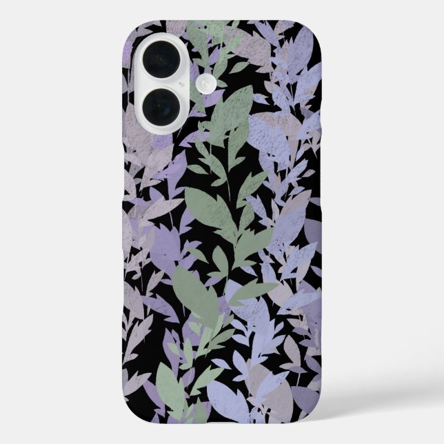 Funda iPhone 16 Leafy Creeping Vine Drawing Pattern With Pastels (Reverso )